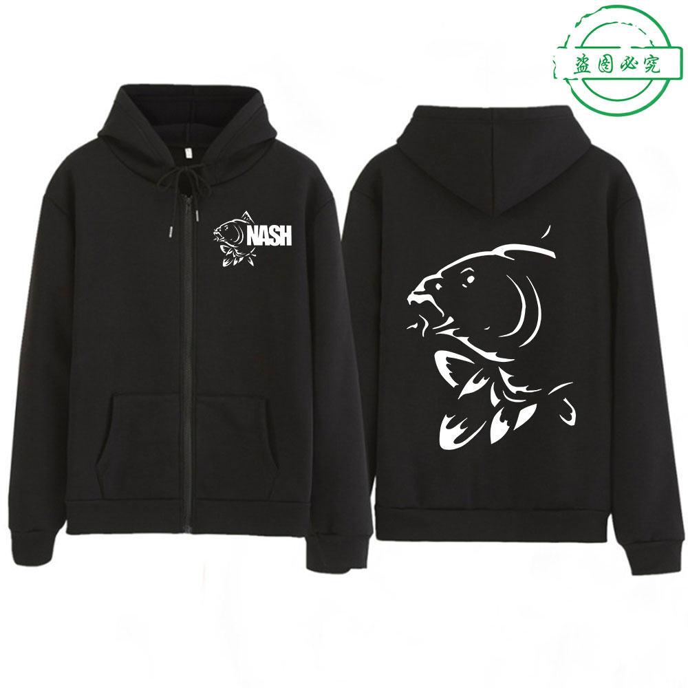 Fishing Hoodie - ตลกFishingerปลาคาร์พปลาFisherman SporterซิปHoodiesผู้ชายผู้หญิงเสื้อผ้าPulloversแฟชั่นHip Hop Zip Upเสื้อแจ็คเก็ต