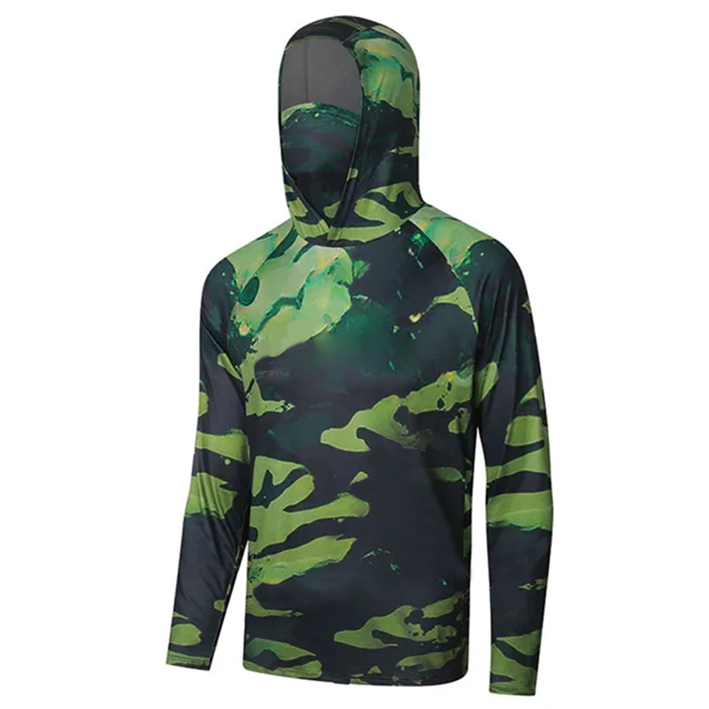 Fishing Hoodie - เสื้อฮู้ดดี้แขนยาวป้องกันแสงแดด 2026 สำหรับวิ่ง ตกปลา และออกกำลังกาย
