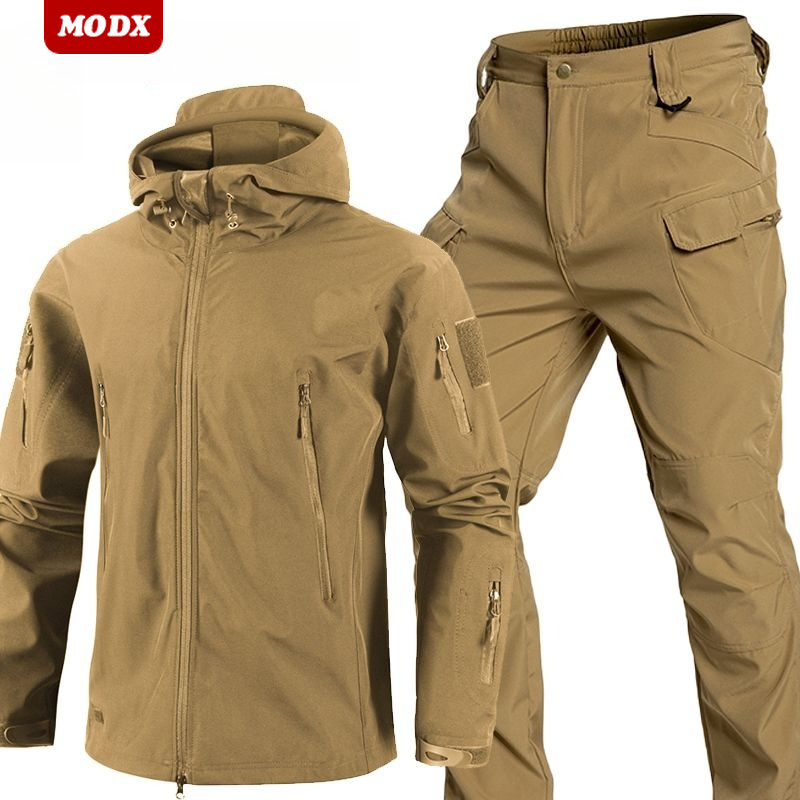 Fishing Hoodie - ชุดฮู้ดดี้ผ้าชาร์คสกินสำหรับฤดูใบไม้ผลิและฤดูใบไม้ร่วง ระบายอากาศได้ดี กันลม ชุดตกปลา เสื้อโค้ทแทคติคอลกันลม ชุดปีนเขาแบบบาง