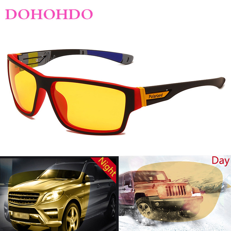 Fishing Sunglasses Polarized - แว่นกันแดดโพลาไรซ์ดีไซน์วินเทจสำหรับเล่นกีฬา ขับรถ มองกลางคืน ตกปลา ป้องกันรังสียูวี 400