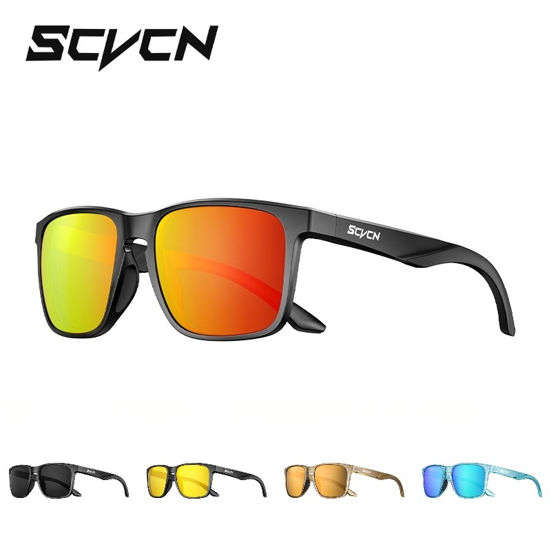 Fishing Sunglasses Polarized - แว่นตาตกปลา SCVCN แว่นตาปั่นจักรยานโพลาไรซ์ แฟชั่น ป้องกันรังสียูวี 400