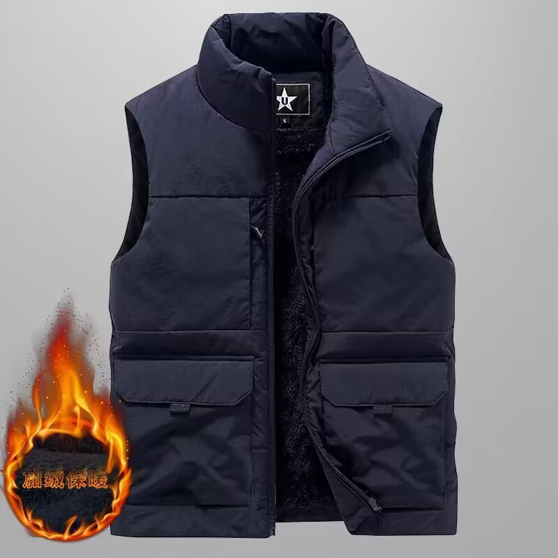 เสื้อกั๊กล่าสัตว์ขนแกะหนาสำหรั - Fishing Vest บทวิจารณ์และราคา