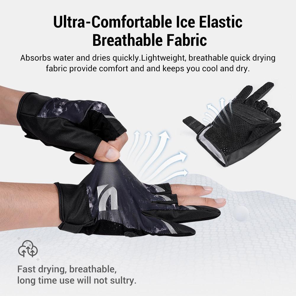 ถุงมือตกปลา NOEBY แบบครึ่งนิ้ว - Fishing Gloves บทวิจารณ์และราคา