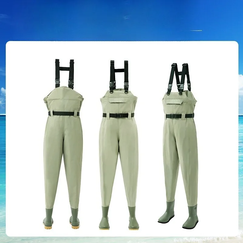 กางเกงกันน้ำทนทานต่อการสึกหรอ  - Fishing Rain Suit บทวิจารณ์และราคา