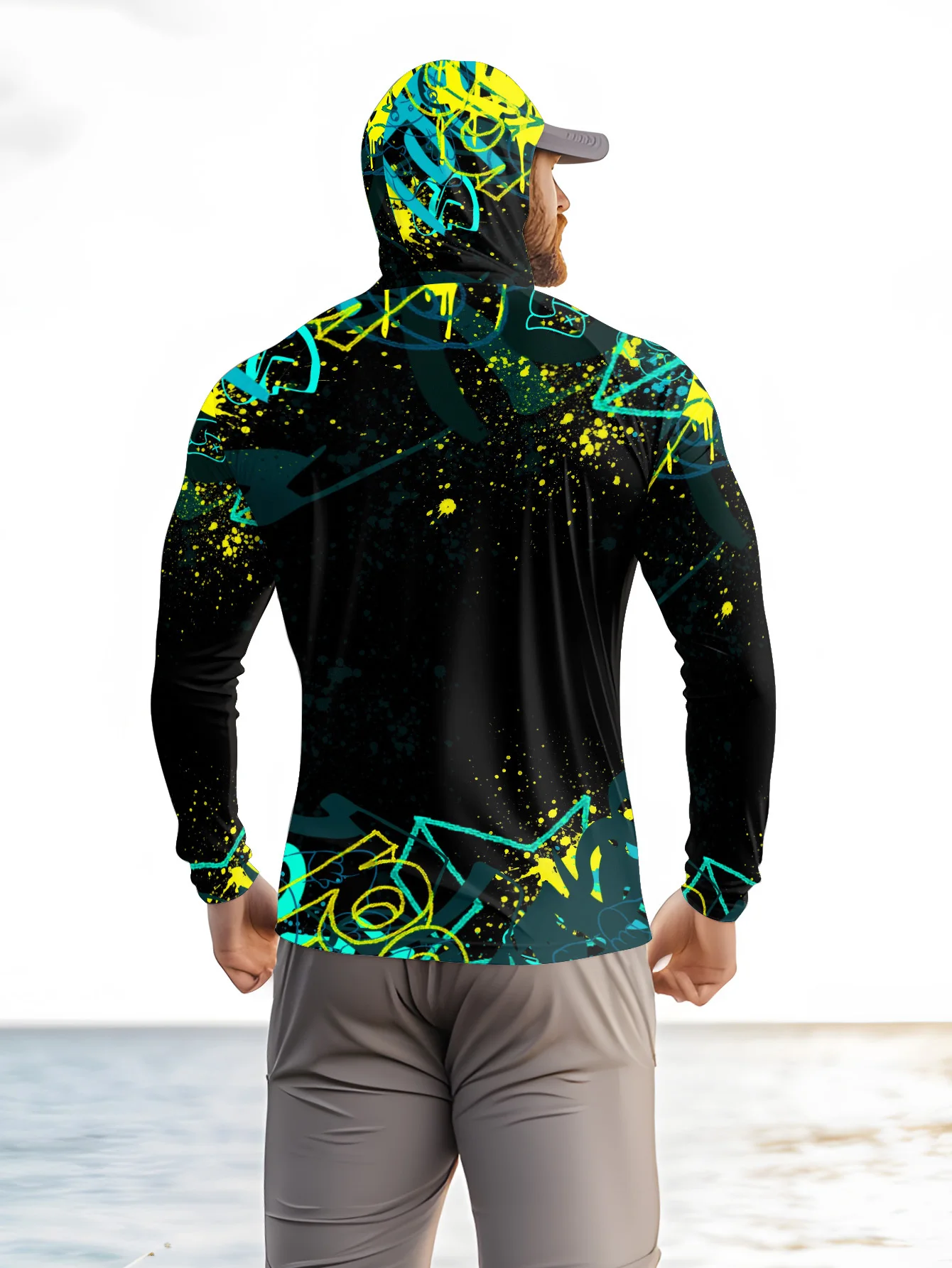 เสื้อฮู้ดตกปลาสำหรับผู้ชาย UPF - Fishing Mask Sun Protection บทวิจารณ์และราคา