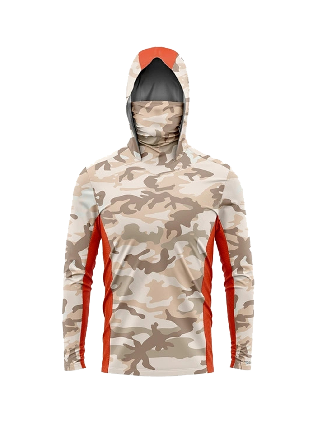 เสื้อฮู้ดตกปลาลายพรางทะเลทรายส - Fishing Mask Sun Protection บทวิจารณ์และราคา