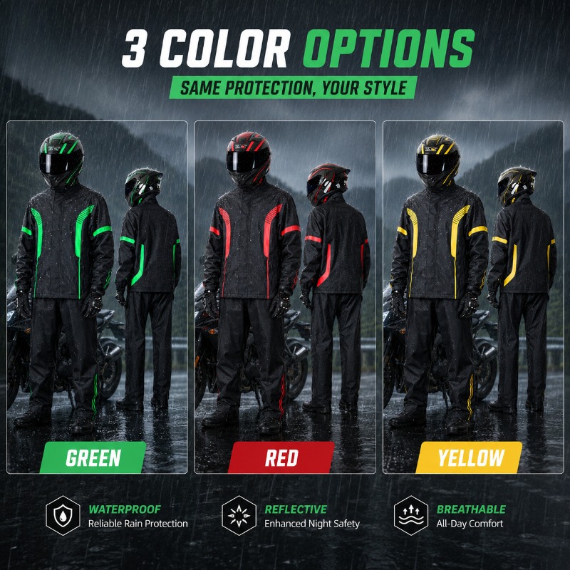 ชุดกันฝนสำหรับขี่มอเตอร์ไซค์ เ - Fishing Rain Suit บทวิจารณ์และราคา