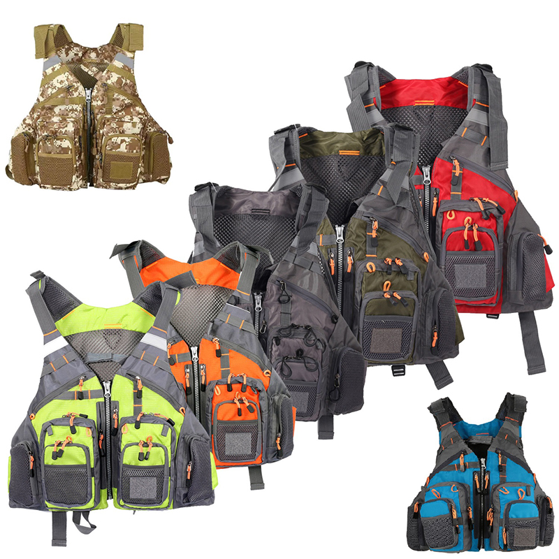 เสื้อกั๊กตกปลาแบบมีหลายกระเป๋า - Fishing Vest บทวิจารณ์และราคา