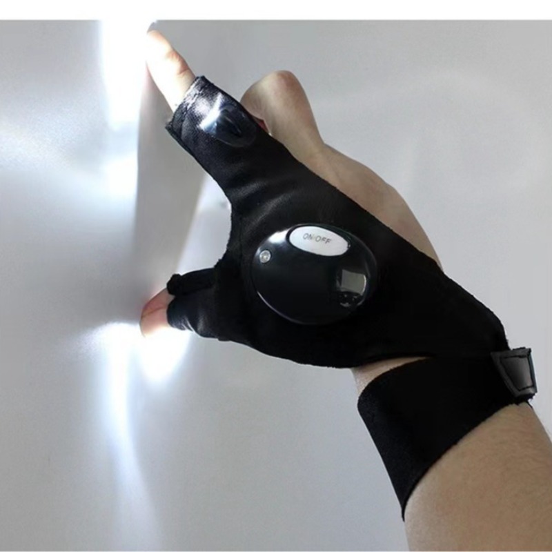 ถุงมือไฟฉาย LED สำหรับตกปลา ถุ - Fishing Gloves บทวิจารณ์และราคา